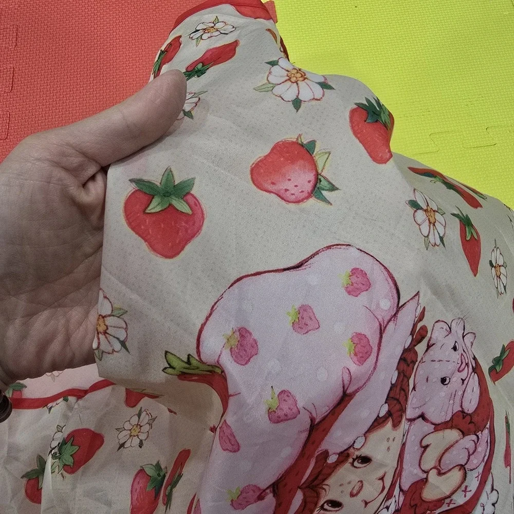 Vintage Strawberry Shortcake Reusable Shopping Tote Bag - Classic 80s Graphics -
